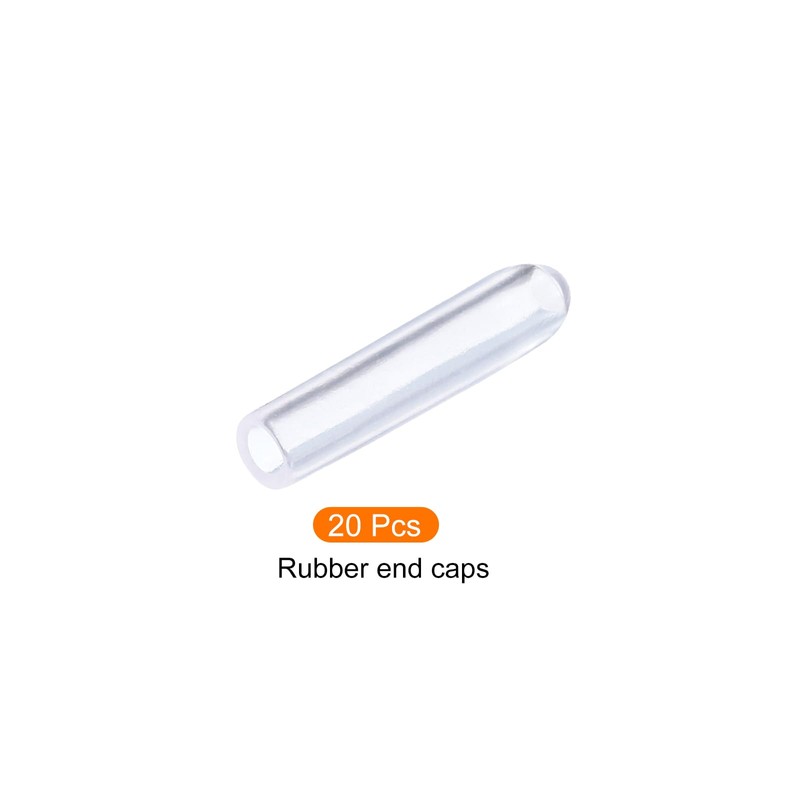 Rebower 20 Pack Screw Thread Protector Cover Rubber End Caps,