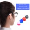 KECHIO Eyeglasses Ear Grip Heart-Shaped Silicone Retainers Soft Ear Hooks
