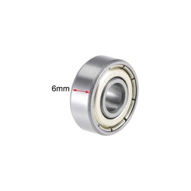 TOP-VIGOR 5Pcs 606ZZ Deep Groove Ball Bearings, Z2 6mm x 17mm x 6mm Double Sealed Industrial Bearings, Chrome Steel P5(ABEC5) Skateboard Bearings for Electrical Instrument Equipment