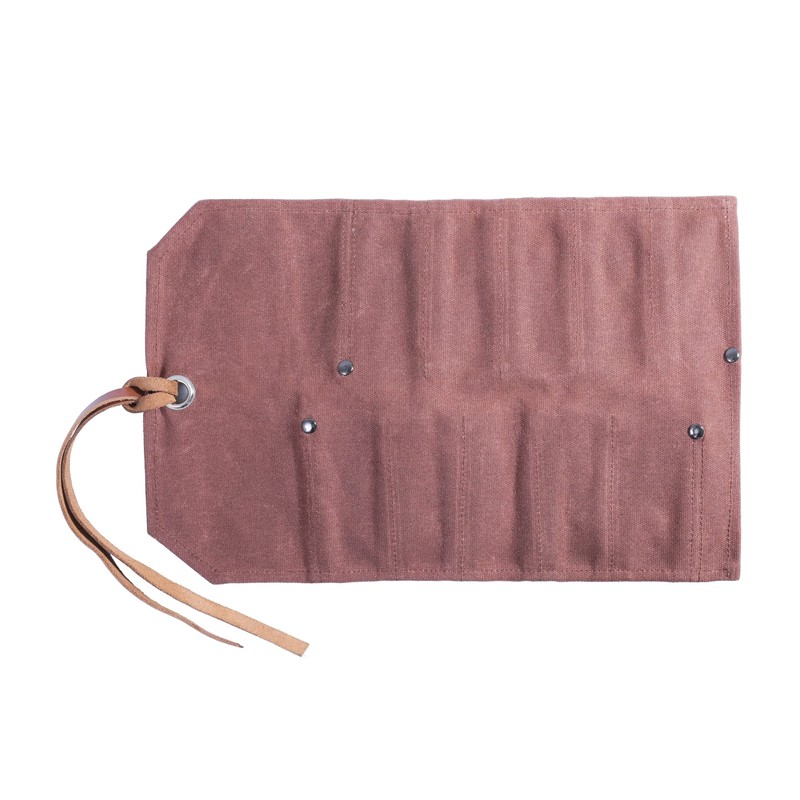 Heavy Duty Waxed Canvas Chisel Roll Bag, Multi-function Tool Bag