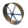 HEAVY DUTY 10" CARRIAGE STYLE STEEL SMOKER WHEEL FOR CUSTOM
