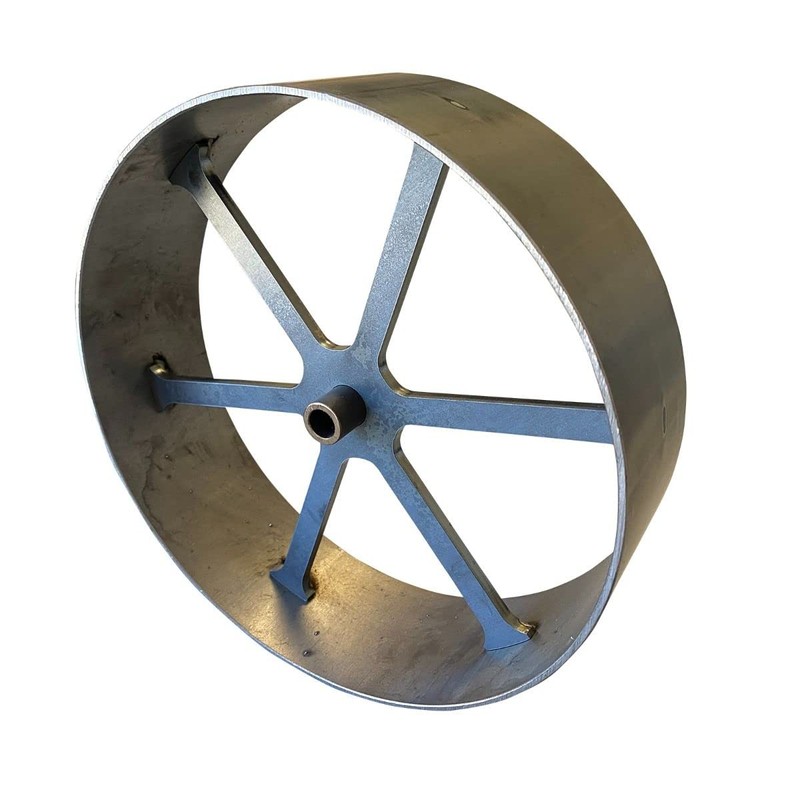 HEAVY DUTY 10" CARRIAGE STYLE STEEL SMOKER WHEEL FOR CUSTOM
