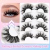 Losha 25mm Lashes Big Fluffy False Eyelashes 3D Dramatic Long