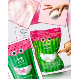 Raw Sugar 2 Pack Raw Sugar Kids' Bath Bomb Set - Watermelon Lemonade Bubble Foaming 12ct