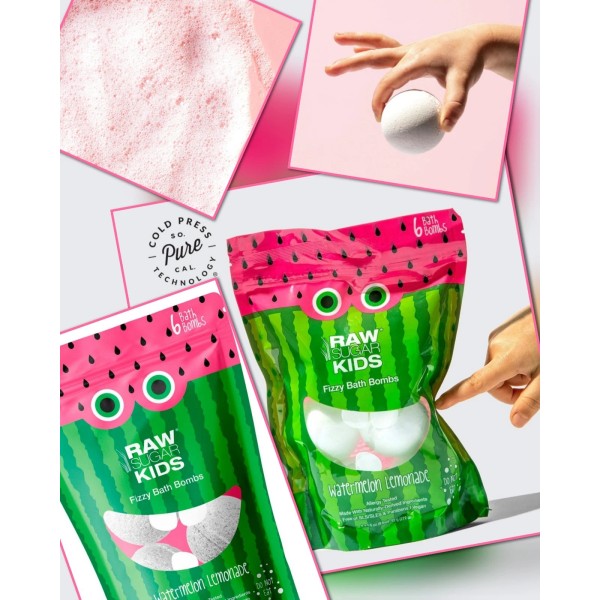 Raw Sugar 2 Pack Raw Sugar Kids' Bath Bomb Set