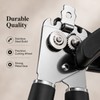 Stainless Steel Manual Can Opener with Ergonomic Non-Slip Handles, Multifunctional