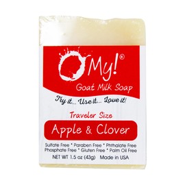 O My! Goat Milk Soap Bar 1.5oz Traveler | Made with Farm-Fresh Goat Milk | Free of Parabens & More | Handcrafted USA