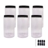 zmybcpack 6 Pack 40 oz Plastic Jars With Lids, Extra