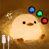 IFTHFOUR DoDo Duck Night Light, LED Cute Silicone Dimmable Nursery