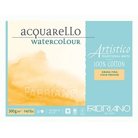Fabriano ATW BL 4CO 20F GF Watercolour Paper 23 x 30.5 cm White