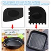 Onewly Cast Iron Scrubber (1Pack Black Coarse Mesh + 1Pack