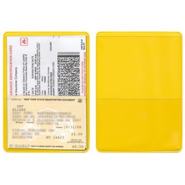 StoreSMART® - Yellow-Back Auto Insurance & ID Card Holders - 10 Pack - RFS20-Y10