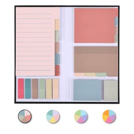 Mr. Pen Sticky Note Set - 410 Pack with Vintage Colors, Transparent and Divider Tabs for Planners