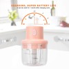 Procesador de Alimentos Eléctrico, Picadora de Carne Inalámbrica 250ml, Picadora