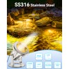 6W Pond Light 2700K SS316 Stainless Steel Fountain Light, 15FT