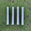 SOLOWILDER Thickness Stove Pipe Stainless Steel 4 Pcs Flue Chimney