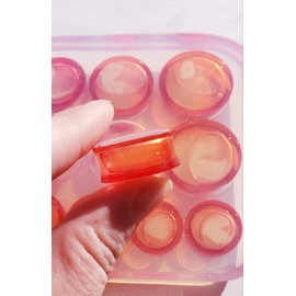 Alenka D. 5 Pair Resin Mold Double Flare Ear Gauge, 16mm to 25mm, Crafts Mold for Casting Body Stretching Jewelry