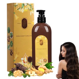 Nourishing Plant-Based Hair Color, Long-Lasting & Natural Hair Color Shampoo for Gray Hair Cover Up, New 3 In1 Shampoo Hair Colorant for Women & Men, Softens and Adds Shine Hair Dye (Dark Drown)