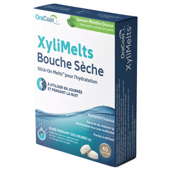 Xylimelts Pastille Adhesion 40 Pastilles, Menthe Douce