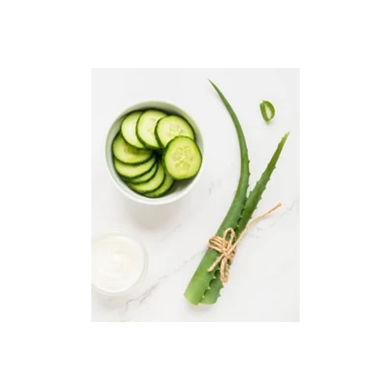 Leche de Pepino y Aloe post depilatoria calmante desmaquillante hidratante