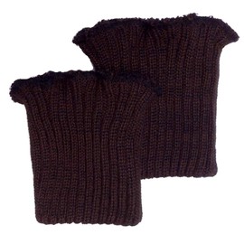 Großhandel für Schneiderbedarf Cuffs Dark Brown Chunky Knitted, brown