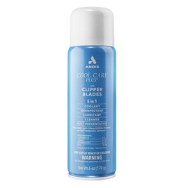 Andis 12556 Cool Care Plus 5 en 1 - Herramienta de aseo profesional con fácil limpieza, refrigeración, desinfección, lubricación y prevención de óxido, todo tipo de pelo, 6 onzas, color azul