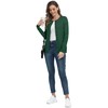 DEARCASE Women's Long Sleeve Open Front Knitted Cardigans Button Crew