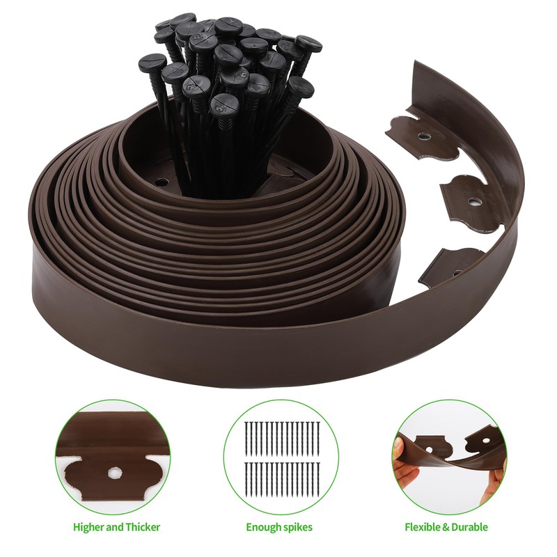 2" x 33FT Landscape Edging Kit, Garden Edging Coil Comes