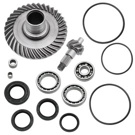Rear Differential Ring Pinion Gear & Bearings Seals Kit Compatible With Honda FourTrax 300 TRX300 2x4 TRX300FW 4x4 1988-2000
