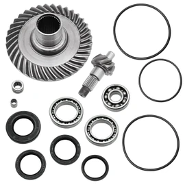 Rear Differential Ring Pinion Gear & Bearings Seals Kit Compatible With Honda FourTrax 300 TRX300 2x4 TRX300FW 4x4 1988-2000