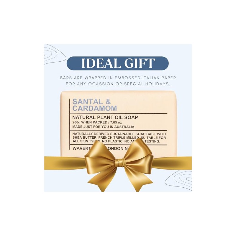 Wavertree & London Santal & Cardamon Triple Milled 7oz. soap