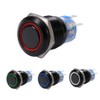 Push Switch 12V-19 mm 12 V Switch Self-Locking Waterproof Metal