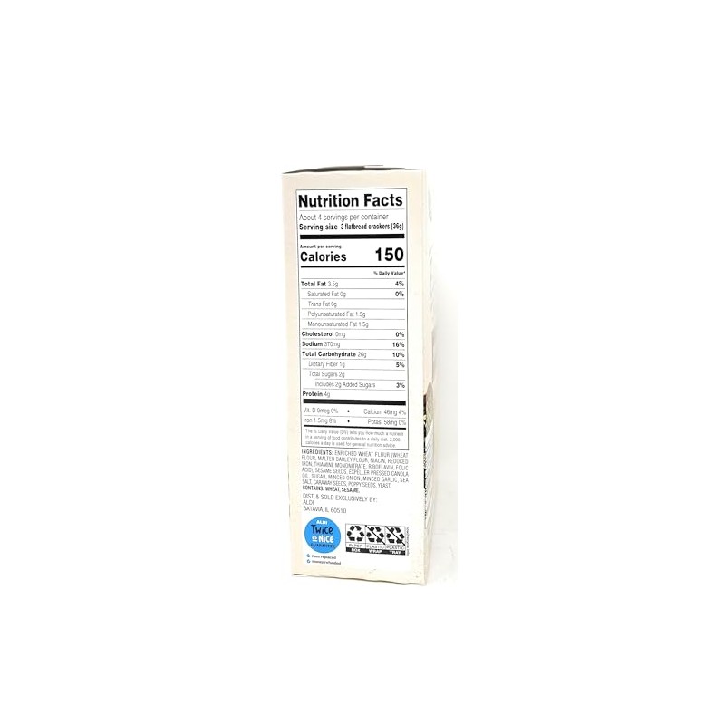 Everything Flatbread Cracker 5oz/142g (Pack of 1)