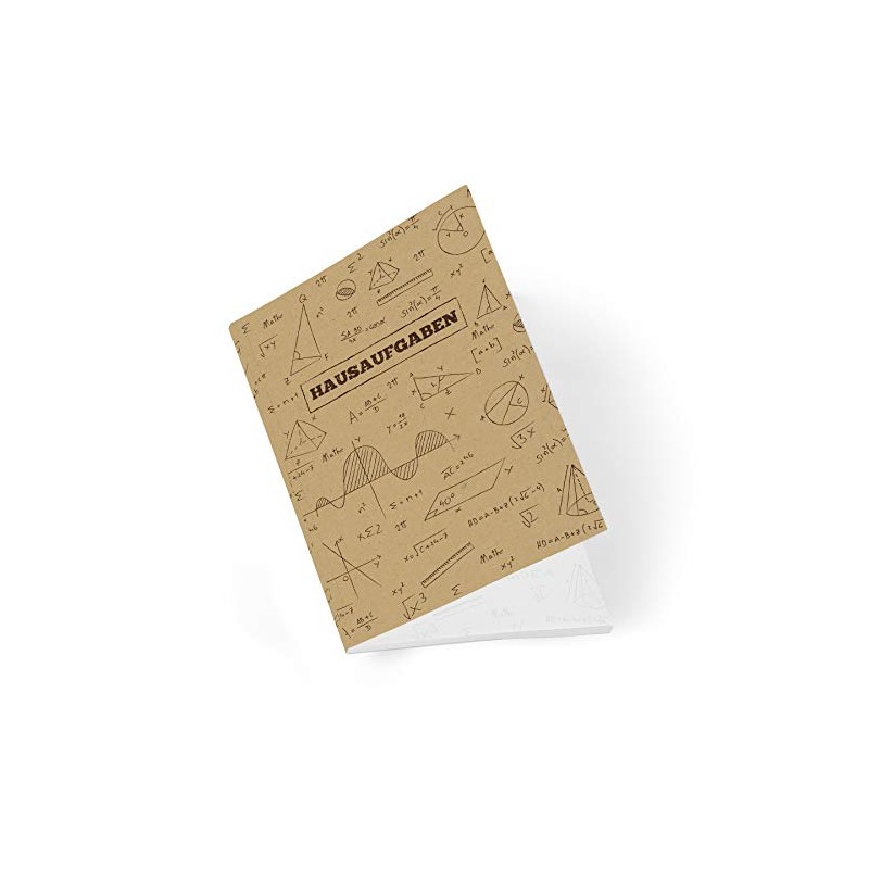 itenga Homework Book Formula Kraft Paper DIN A5 96 Pages