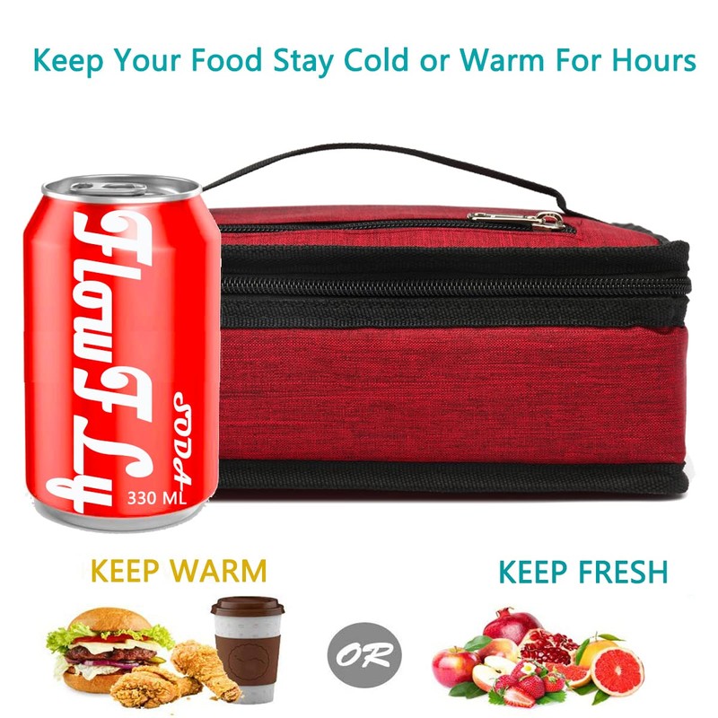 FlowFly Small Insulated Lunch box Portable Soft Bag Mini Cooler