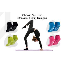 MYTHOS MERCHANTS Non Slip Socks, Yoga Socks with Grips for Ballet, Barre, Pilates, Trampoline, Dance, Hospital, Home, Grip Socks men X 3 Pairs (UK size 3-8)