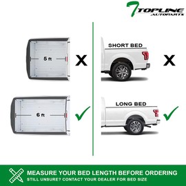 TLAPS 7422443568528 Compatible with 2015-2022 Chevy Colorado/GMC Canyon 6 Feet (72") Long Bed Hidden Snap On Vinyl Truck Bed Tonneau Cover