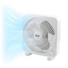 Comfort Zone CZ9BWT Portable 9-inch 3-Speed Quiet Box Fan for