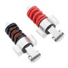 2PCS 112mm Rear Shock Absorber Aluminum Alloy Red Black for