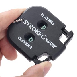 Seacloud 2Pcs 5.5x5cm Putt Score Counter Two Digits Scoring Keeper Black Color Mini Handy Golf Count Shot Stroke