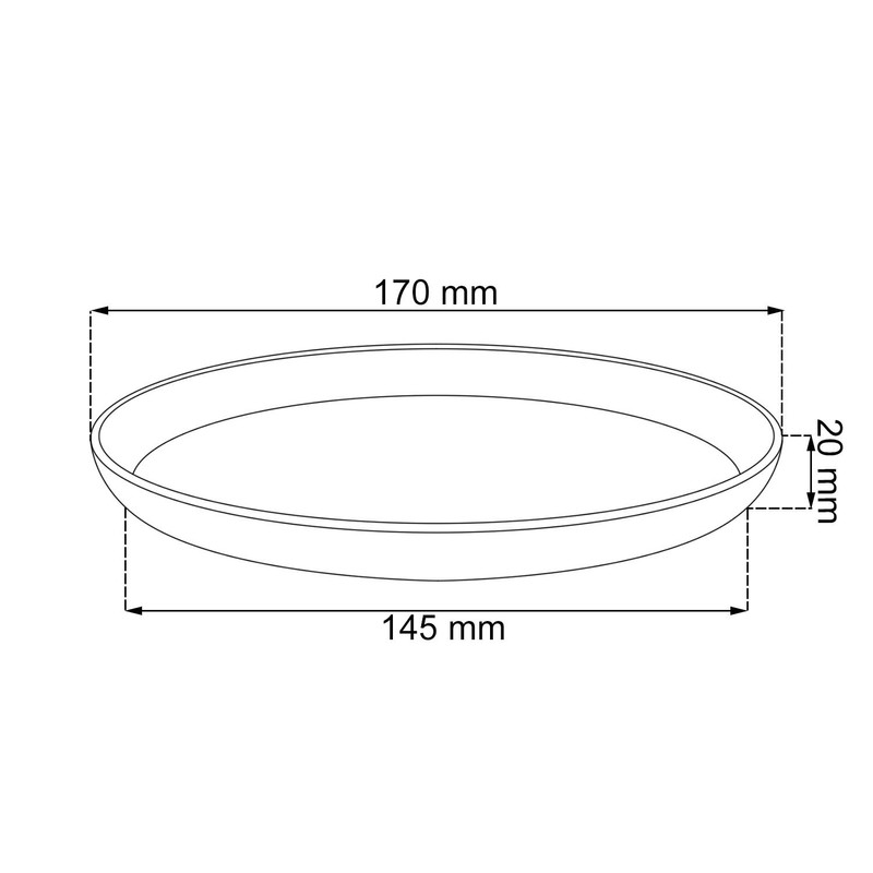 Ceramic Flower Pot Unique Sphere Hand-Painted Diameter 150 mm Brown