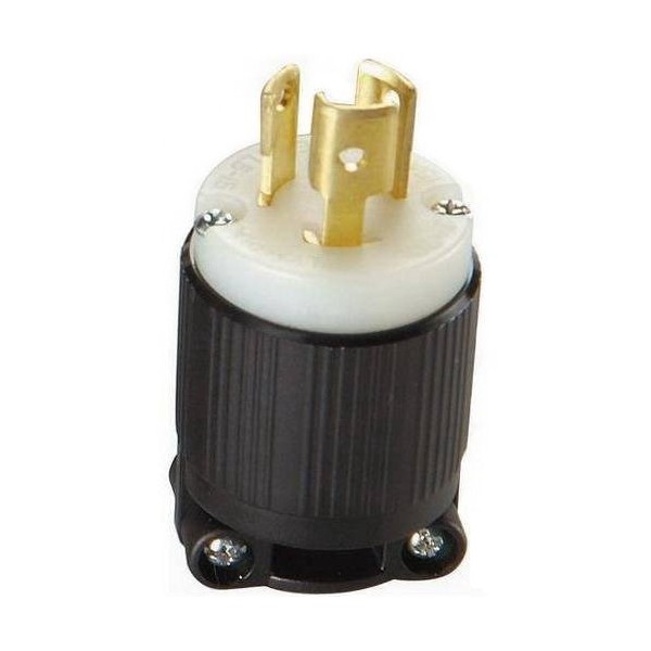 OCSParts L5-15P Grounding Locking Plug, 15A 125V AC, 2 Pole