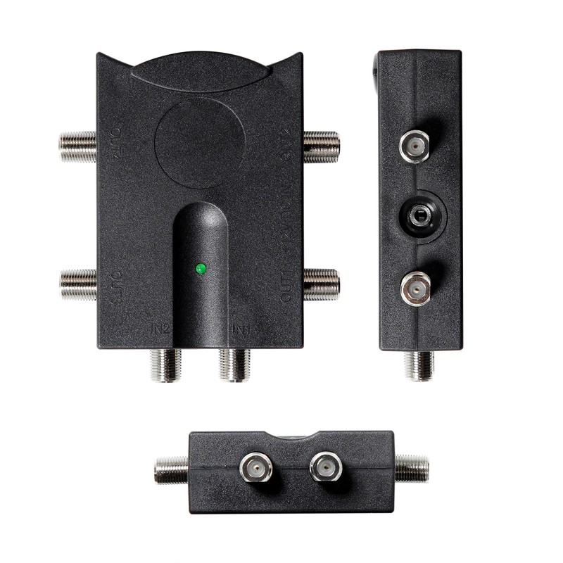 Bi-directional TV Amplifier 2 Inputs TV Antenna Signal Booster with