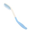 HilBeliFU Antislip Long Handle Hair Brush, Plastic Curved Handle Brush