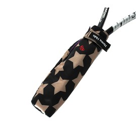 Hanna Hula TNS-GRPD-RSTR01 Tennis Racquet Grip Cover with Deodorizing Tag, Rock Star Black