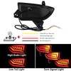 BINQIGOO LED Rear Bumper Reflector Light Fog Tail Lamps Compatible