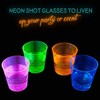 eMKay® Multicoloured Neon Hard Disposable Reusable Heavy Duty Plastic Shot