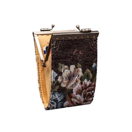 Angelina's Palace Carpet Wallet Vintage Kiss Lock ID Pouch,Clasp Card Holder