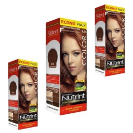 Revlon 3 PACK - XIOMARA NUTRINT 834  TINTE PARA CABELLO COLOR COBRIZO RADIANTE