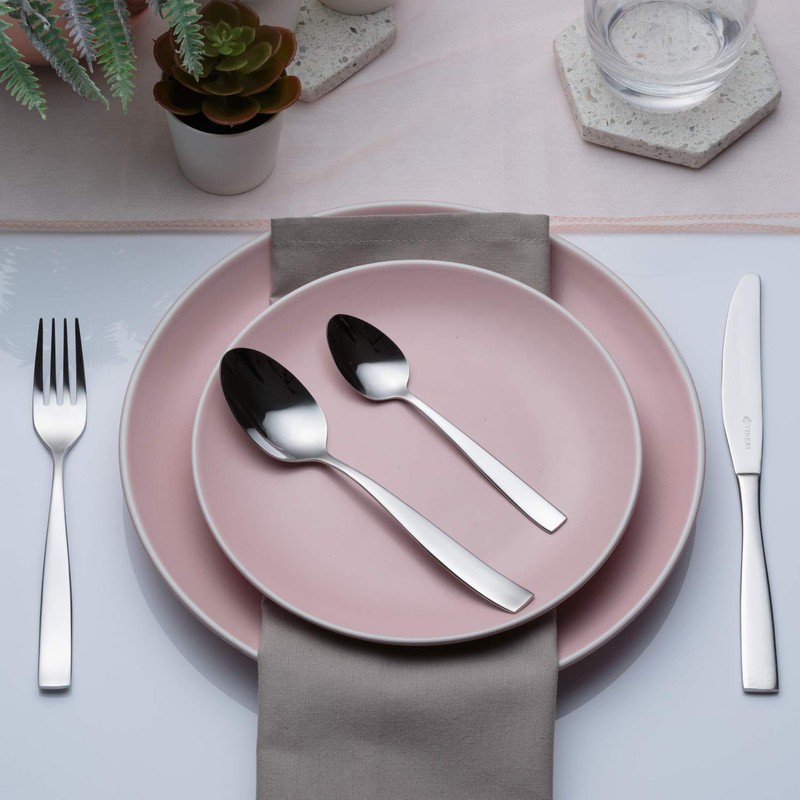 Viners Everyday Purity 18/0 4pce Dessert Spoon, Stainless Steel